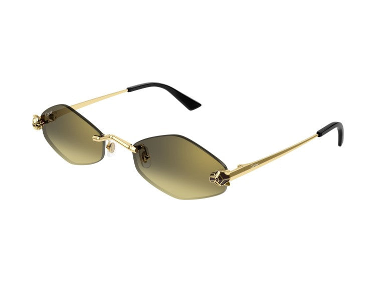Cartier Ct0433s Rimless Gradient Panther Sunglasses