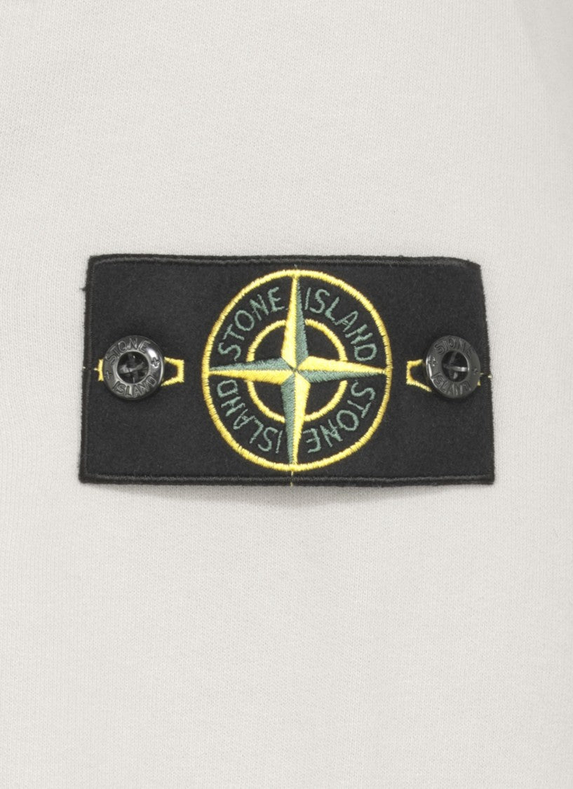 Stone Island Hooded Cotton Zip Sweatshirt