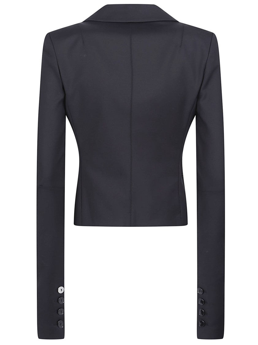 Patrizia Pepe Long Sleeve Tailored Black Jacket