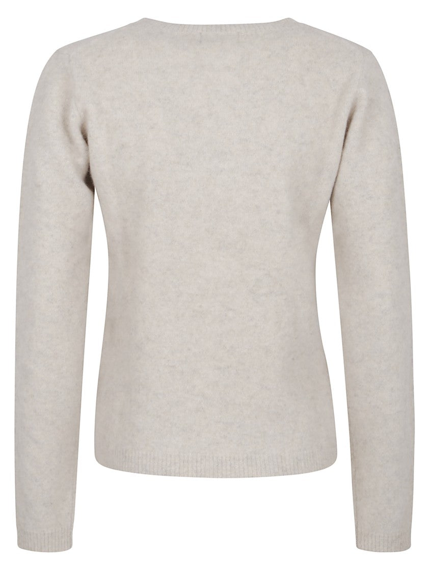 Parosh Relaxed-Fit Crewneck Sweater In Luxurious Raccoon Fur