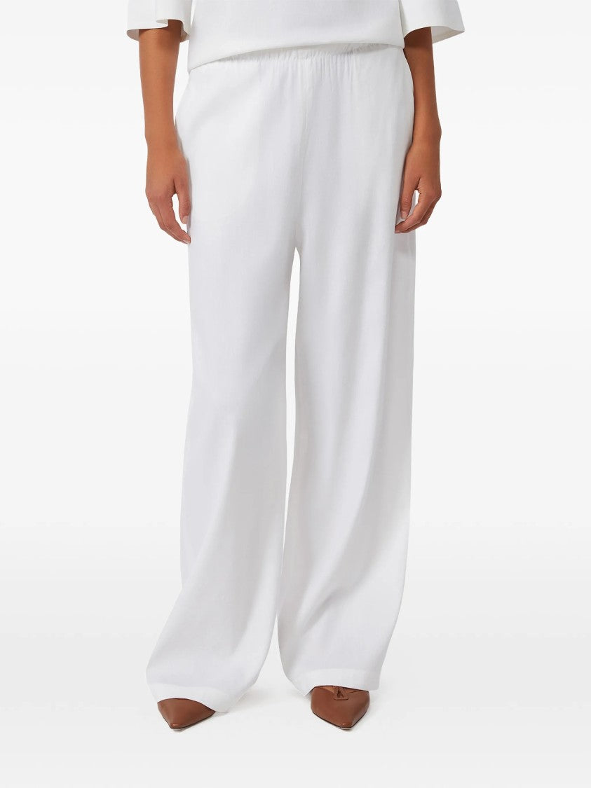 Max Mara Mxpdestin Relaxed Fit Fabric Wide-Leg Pants