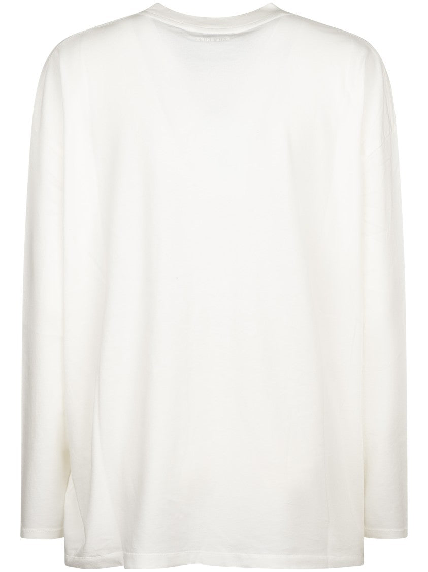 Anine Bing Ivan New York Stencil Long Sleeve T-Shirt
