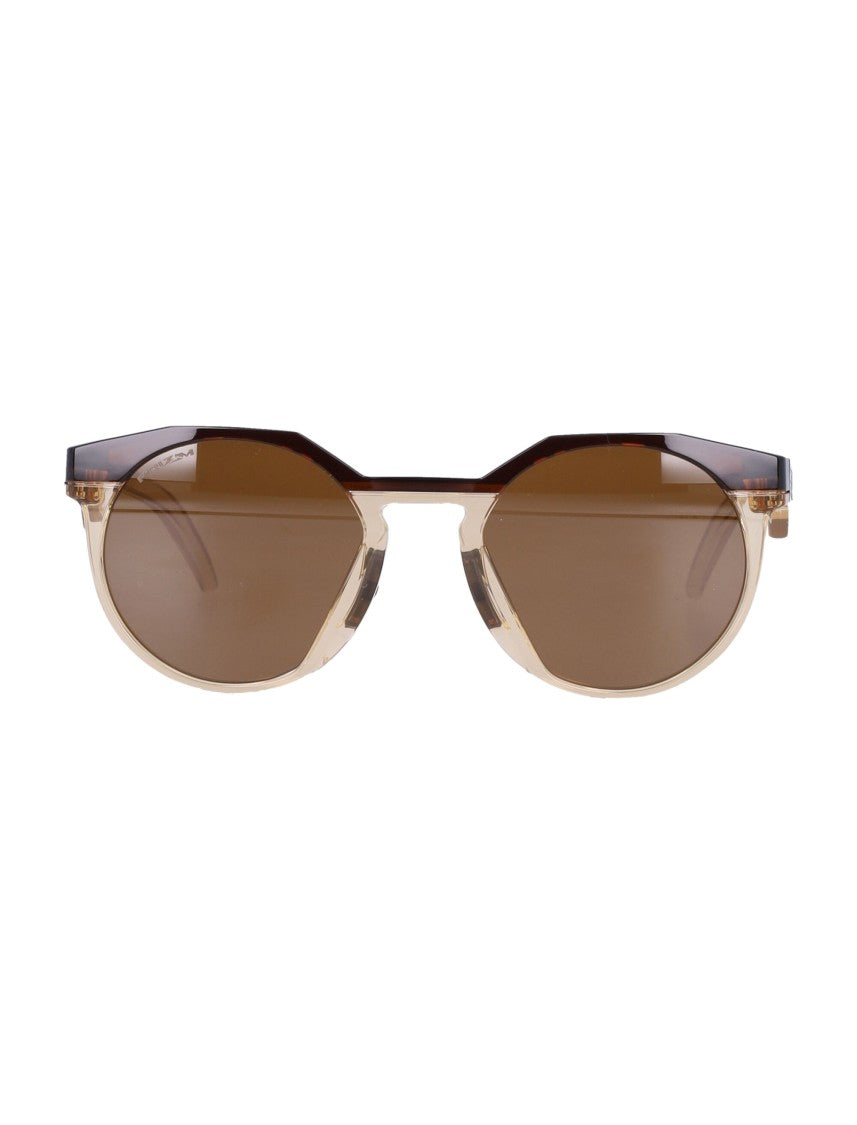 Oakley Octagonal Acetate Sunglasses With Brown Tinted Lenses