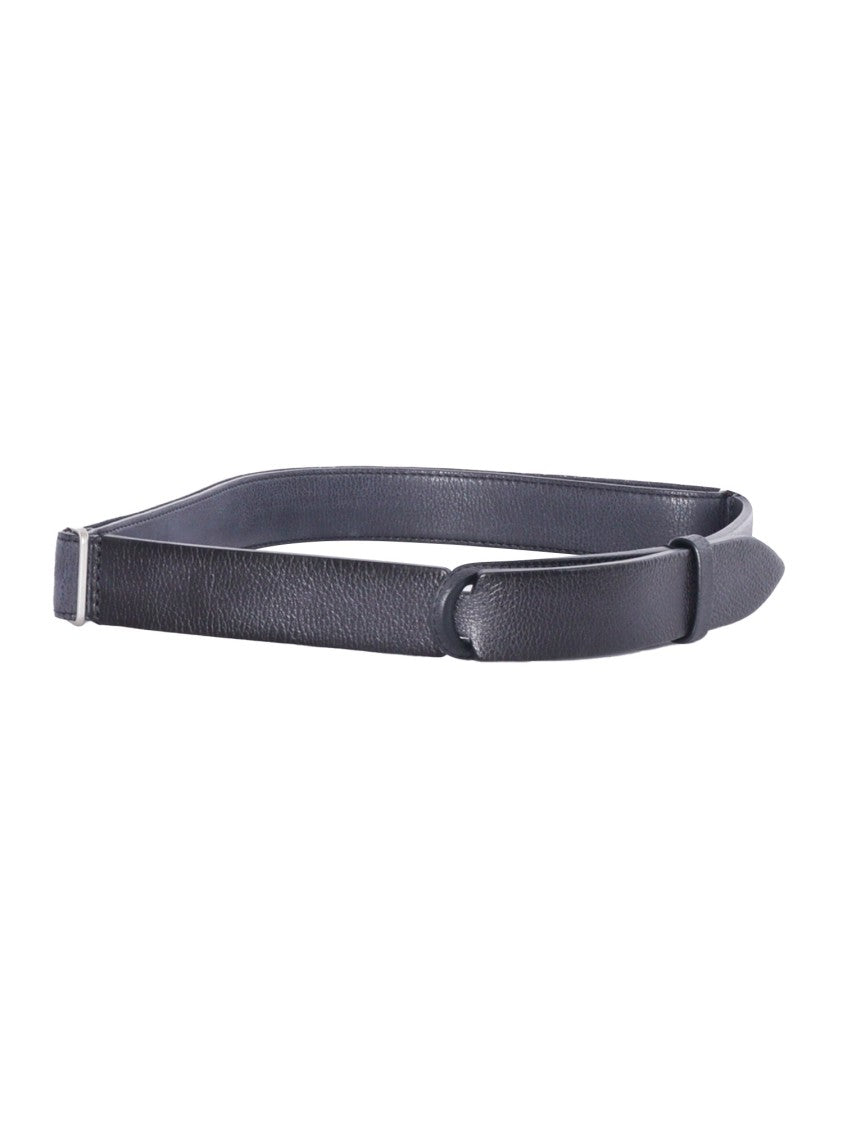Claudio Orciani Calf Leather Rounded Buckle Belt