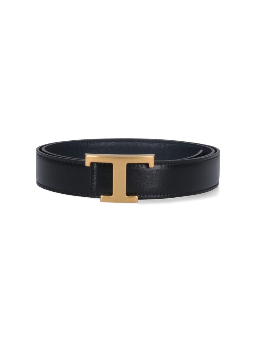 Tod's Reversible Black Calfskin Belt