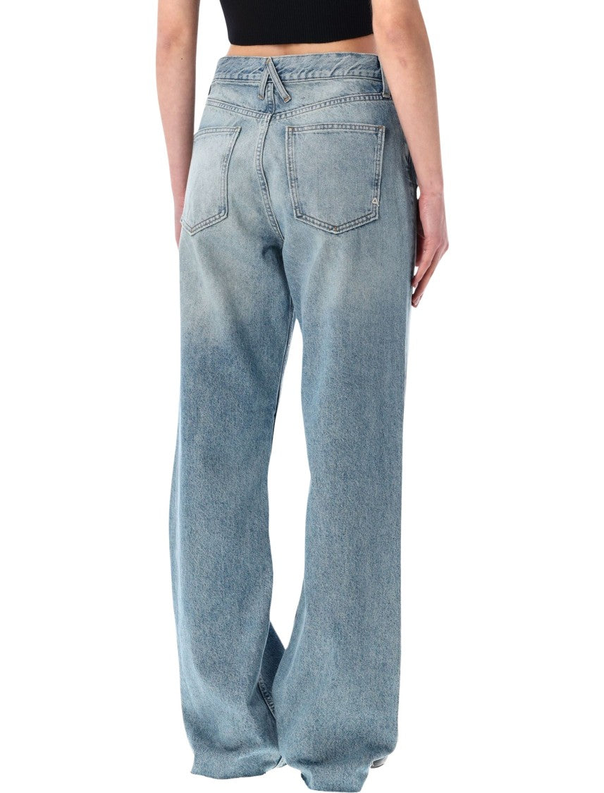 Cycle High Rise Extralong Straight Wash Jeans