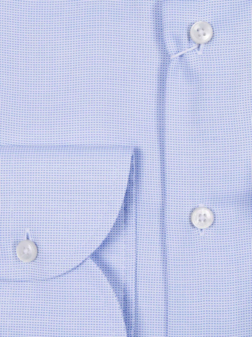 Xacus Light Blue Micro Check Shirt