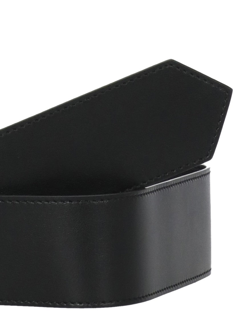 Fabiana Filippi Black Leather Wide Belt