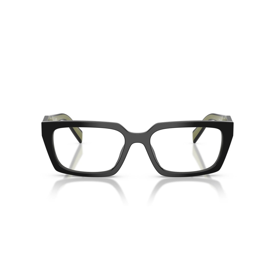 Prada Bold Rectangular Acetate Sunglasses With Gold Logo Detail