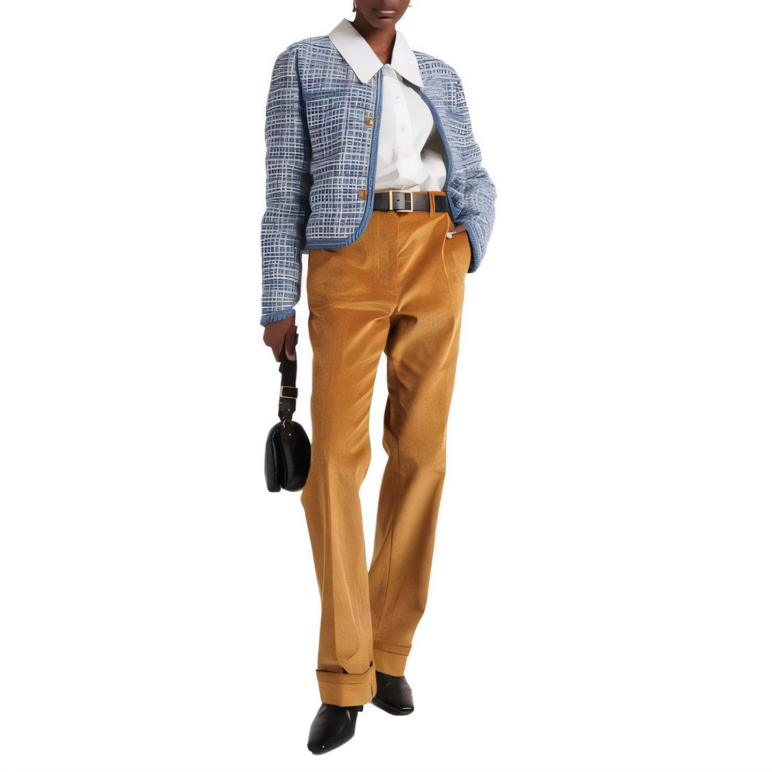 Moncler Textured Woven Design Moncler Down Jacket