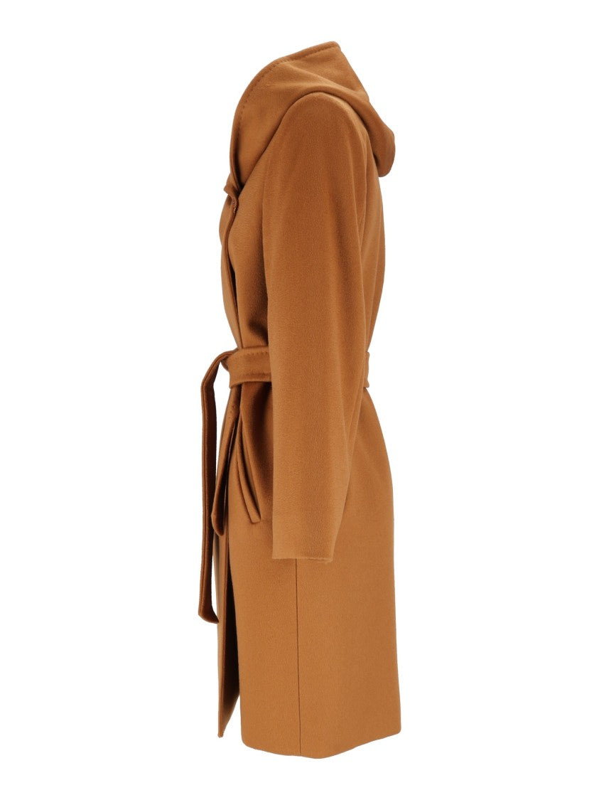 Max Mara Camel Newmang Belted Coat