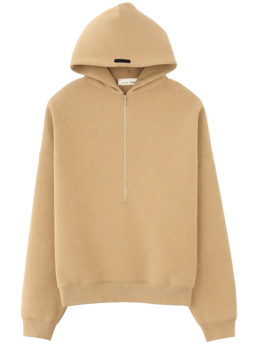 Fear Of God Essentials Essentials Cropped Half Zip Hoodie