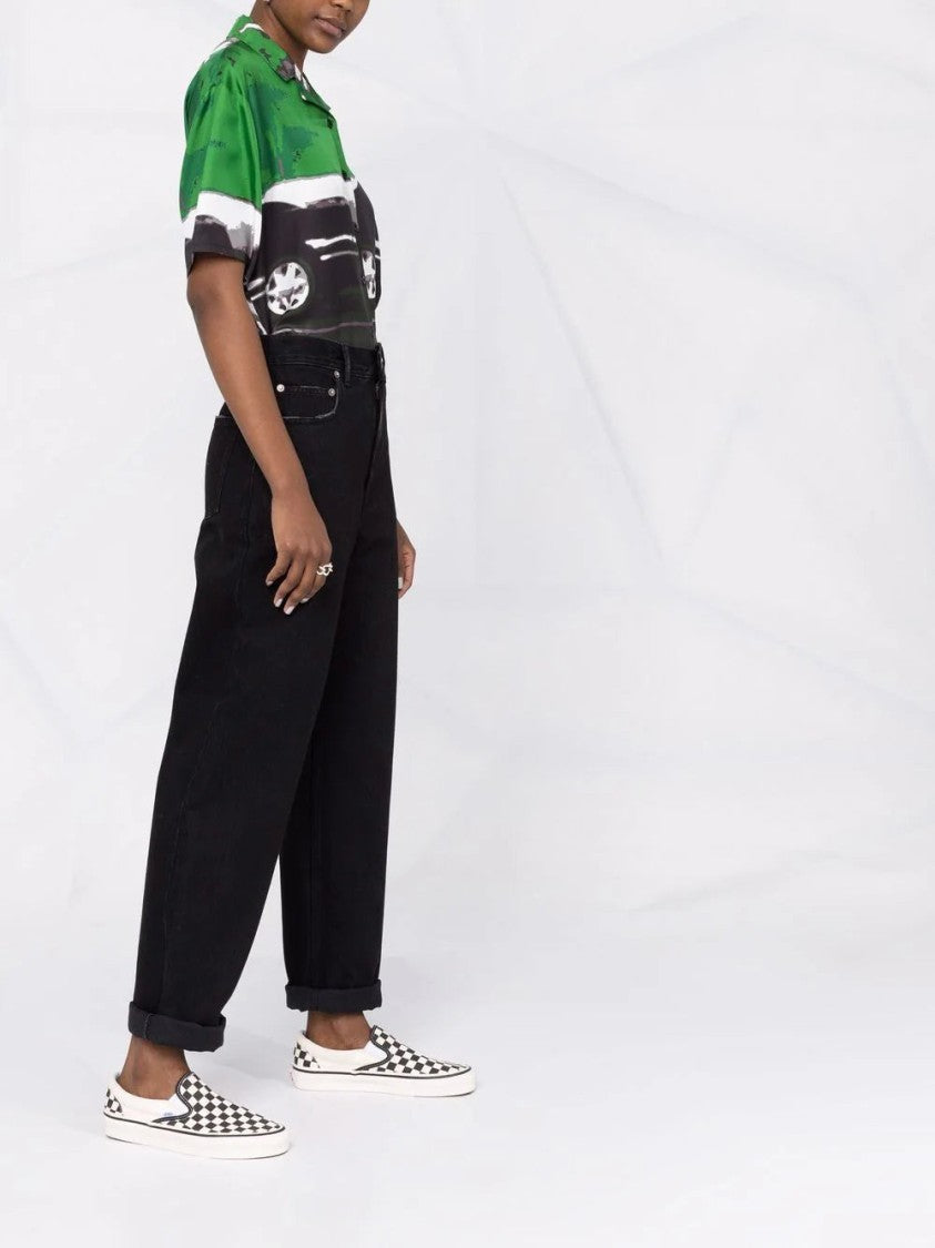 Golden Goose Logo-Patch Straight-Leg Trousers