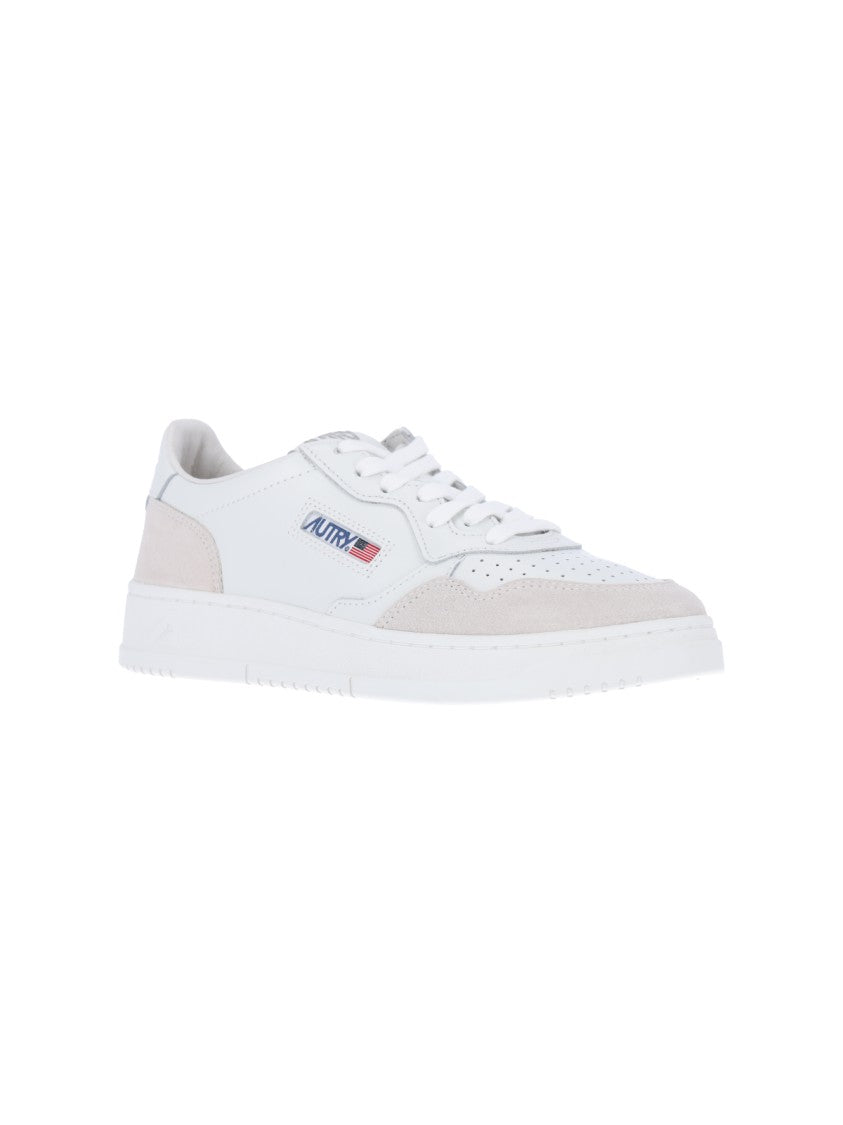 Autry Low-Top Sneakers With Rounded Toe And Multicolor Logo