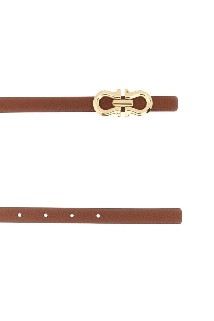 Salvatore Ferragamo Caramel Leather Reversible Belt