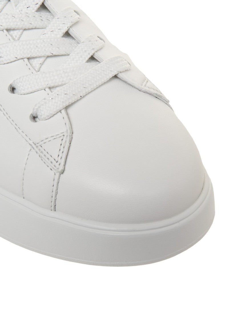 Hogan Nappa Leather 'Rebel' Sneakers With Glitter Accents