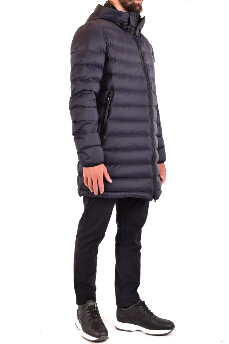 Peuterey Dark Blue Nylon Quilted Down Jacket