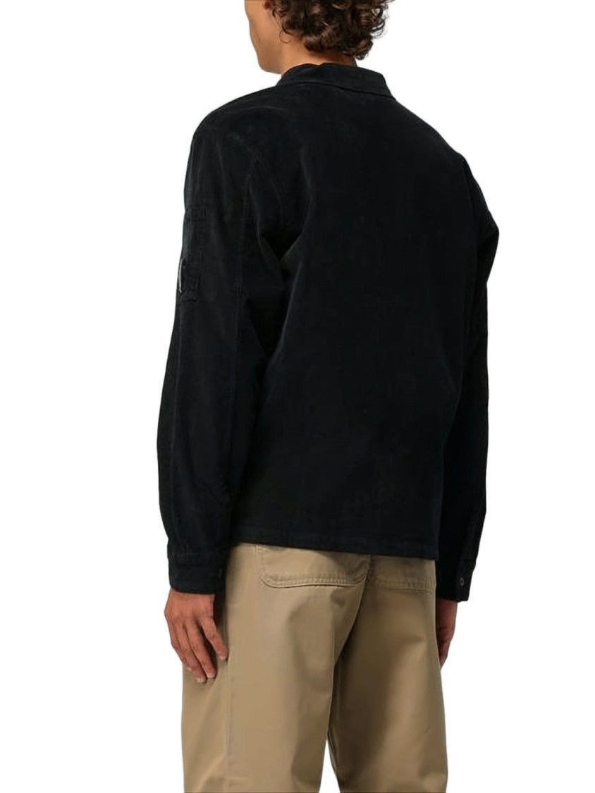 C.P. Company Structured Button-Up Jacket With Iconic Design Features