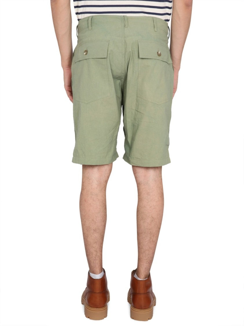 Engineered Garments Button Closure Bermuda Shorts