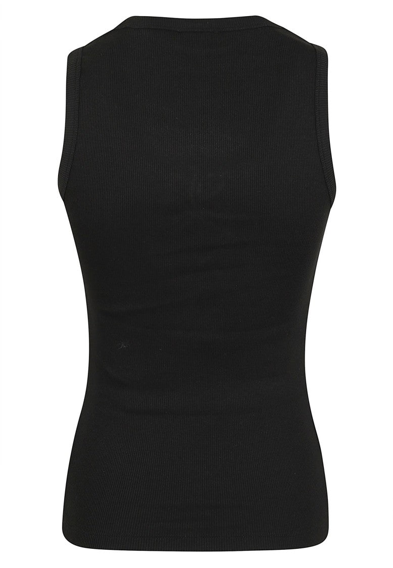 Burberry Cleo W Jerseywear Sleeveless Ribbed Cotton Top