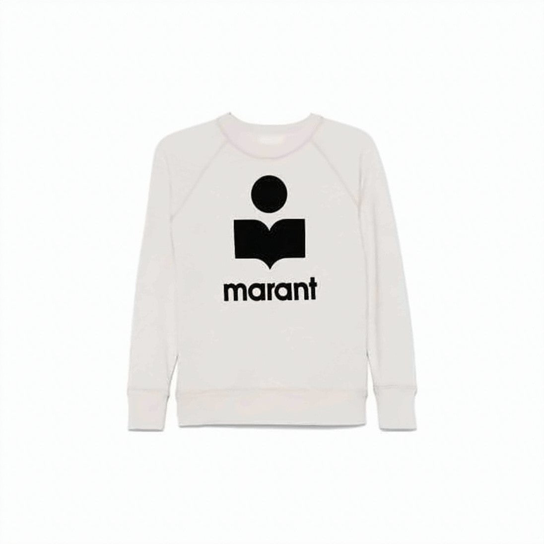 Isabel Marant Heathered Graphic Long-Sleeve Sweatshirt With Relaxed Fit