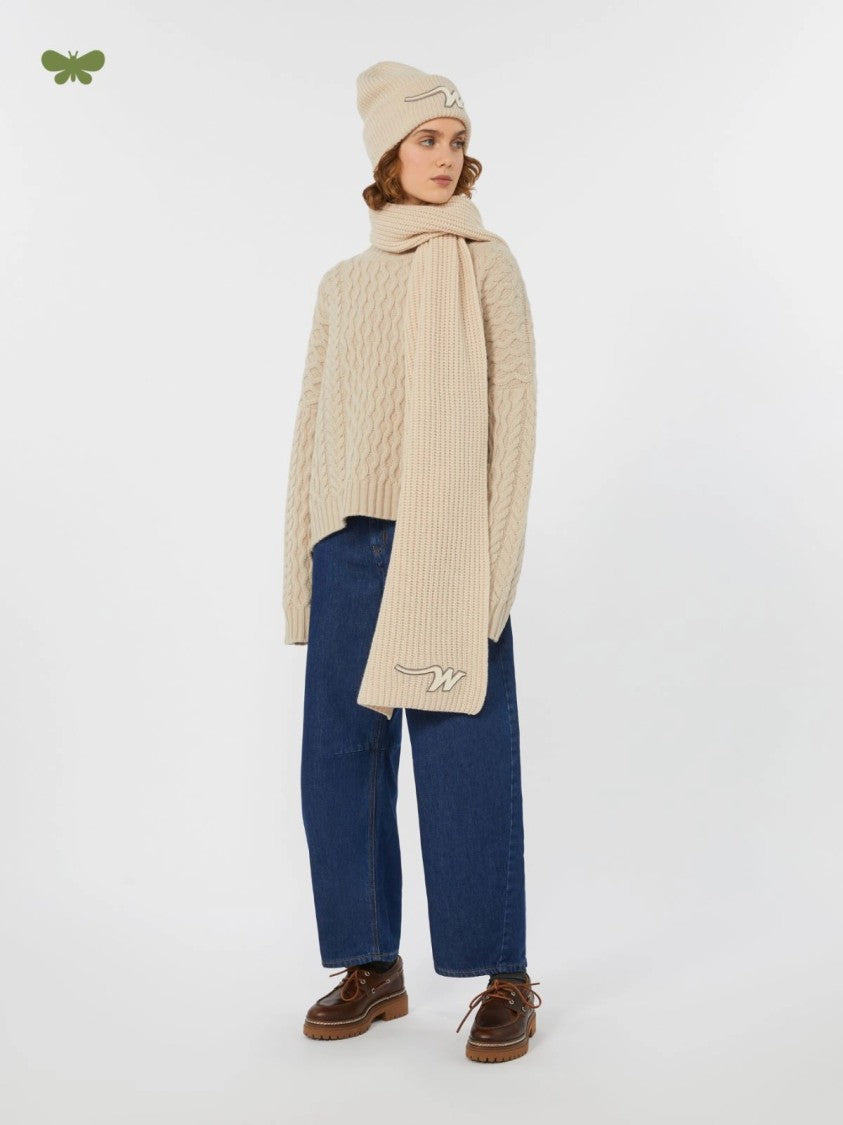 Max Mara Wide-Leg Denim Pants With Five-Pocket Design