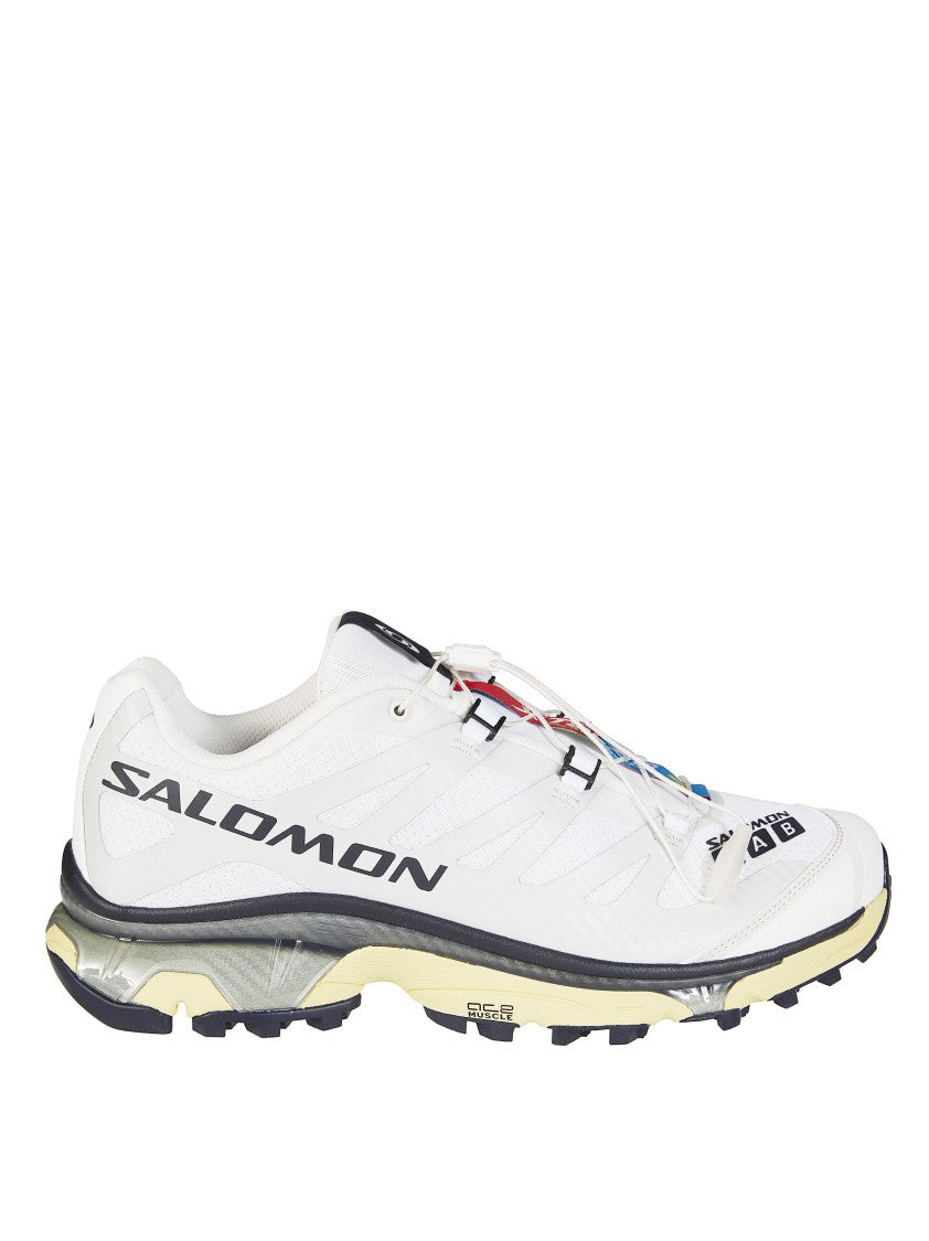 Salomon White Black Beige Accents Sneakers