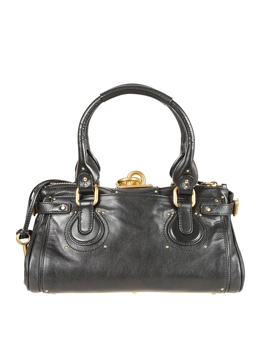 Chloé Paddington Handbag In Grained Buffalo Leather