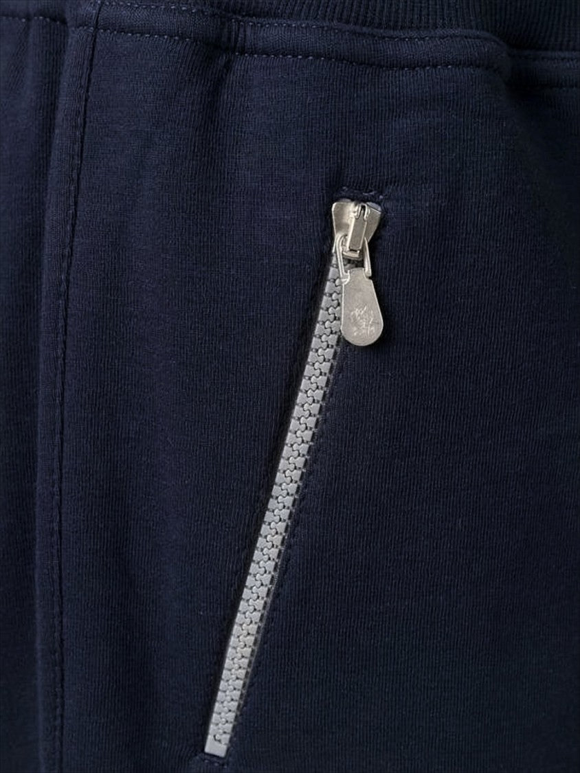 Brunello Cucinelli Tailored Blue Shorts With Drawstring Waistband