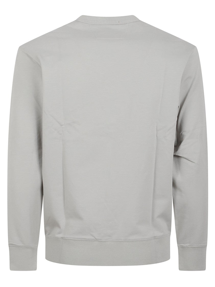 C.P. Company Light Grey Minimalist Crew Neck Sweater