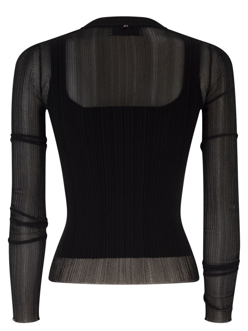 Sportmax Spxbuono - Trompe L'oeil Viscose Jumper