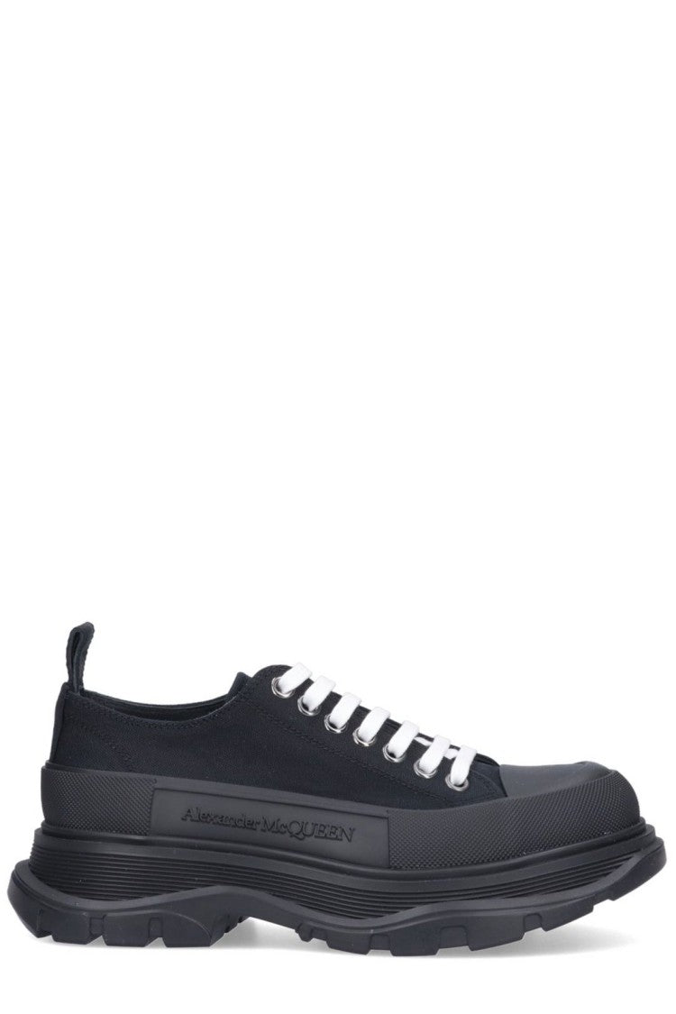 Alexander Mcqueen Minimalist Low-Top Sneakers With Smooth Finish