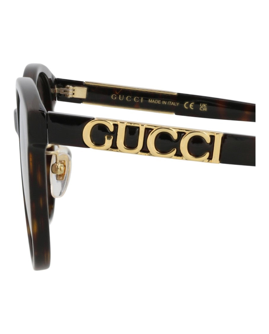 Gucci Round-Frame Acetate Sunglasses