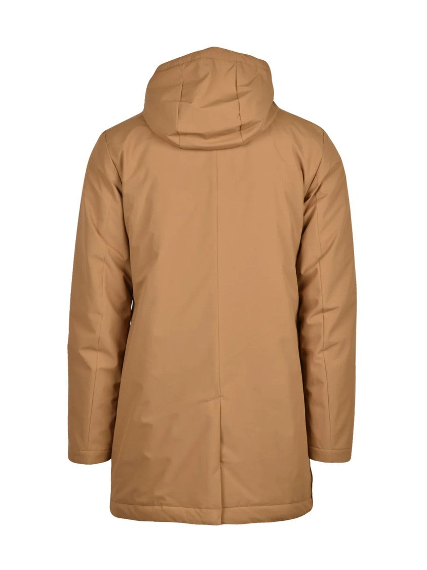 Squad2 Quilted Mid-Length Parka With Concealed Zip And Insulation