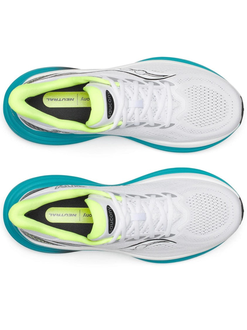 Saucony Teal Midsole Breathable Mesh Sneakers