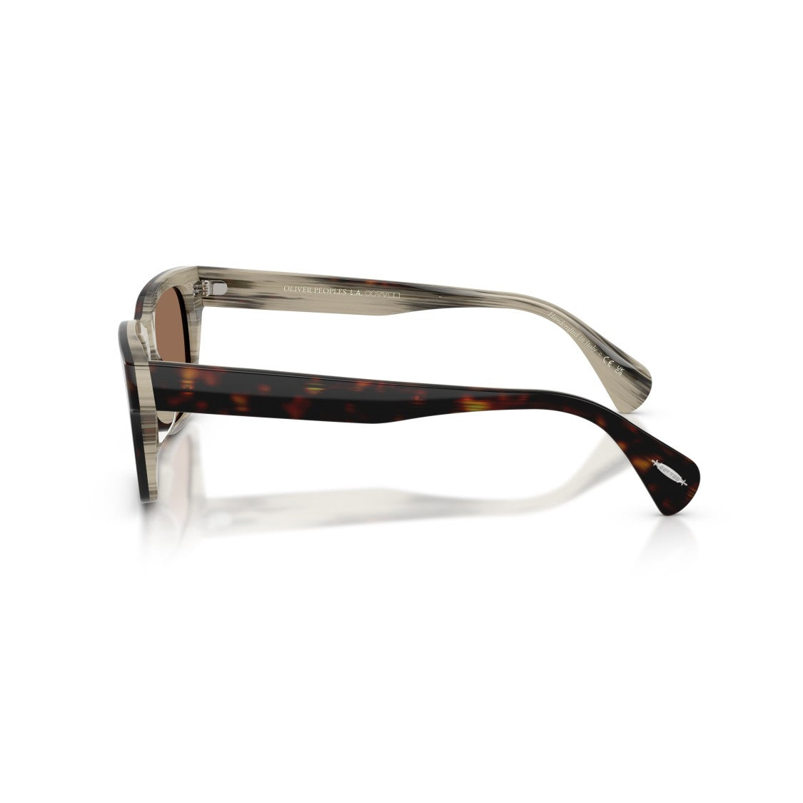 Oliver Peoples 0Ov5332su Rectangular Tortoiseshell Sunglasses With Translucent Inner Arms
