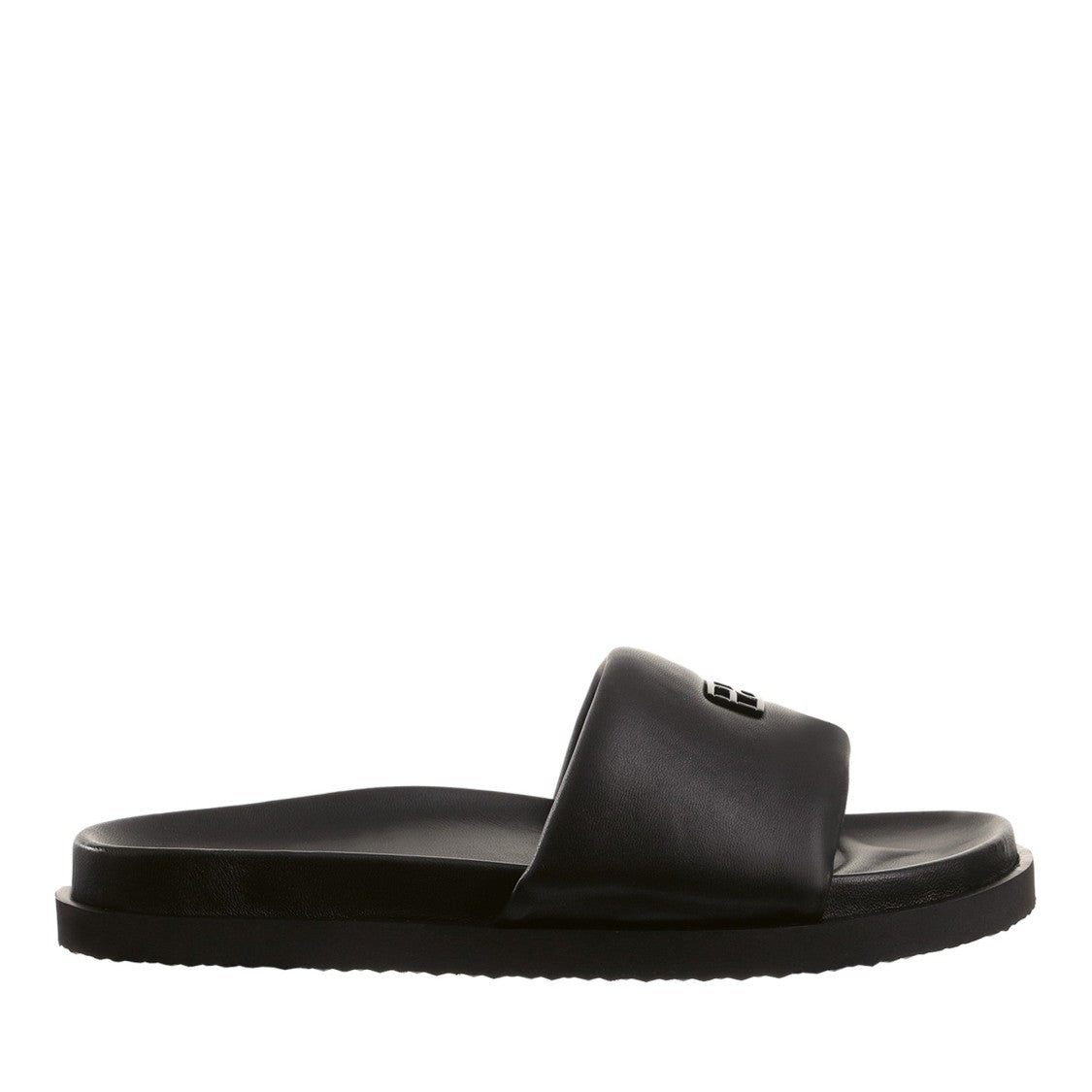 Högl Black Brenda Logo Leather Slides