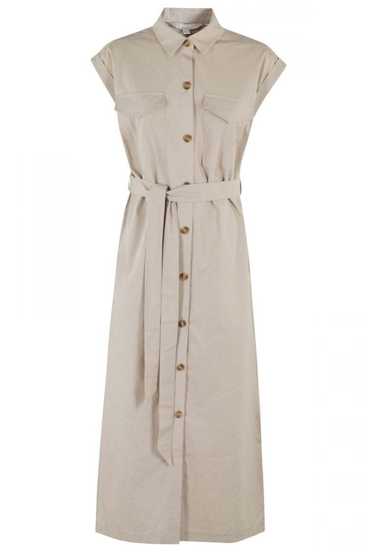 Barbour Birdie Maxi Dress With Shirt Collar