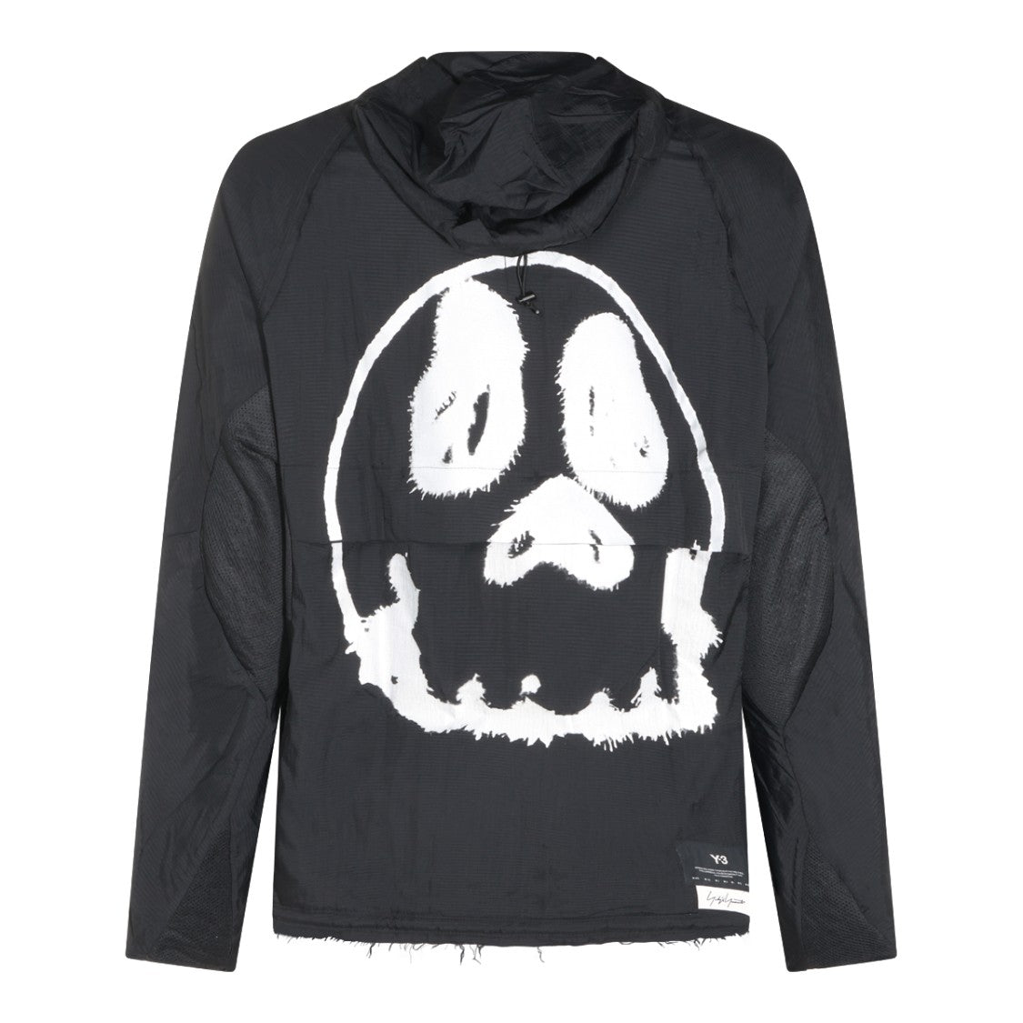 Y-3 Casual Black Jacket With Graphic Prints