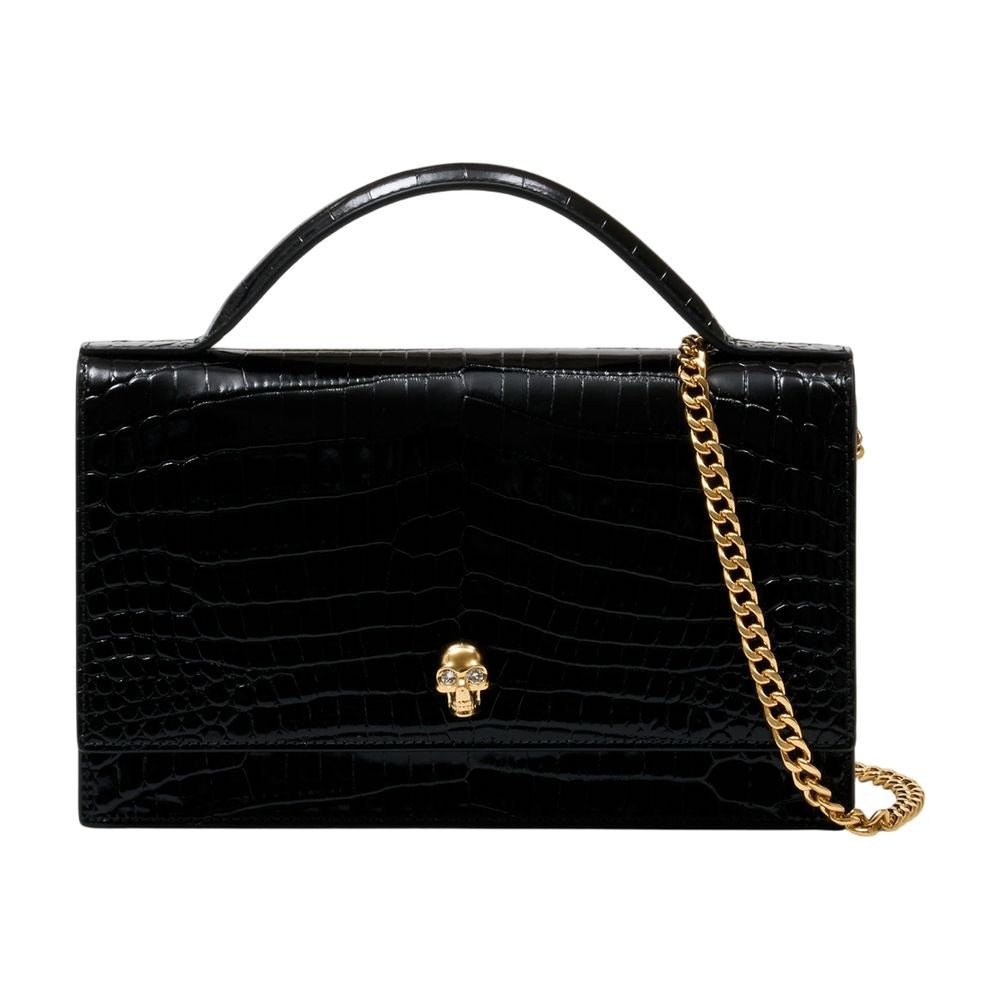 Alexander Mcqueen T.H.Medium Skull Purse - Leather - Black