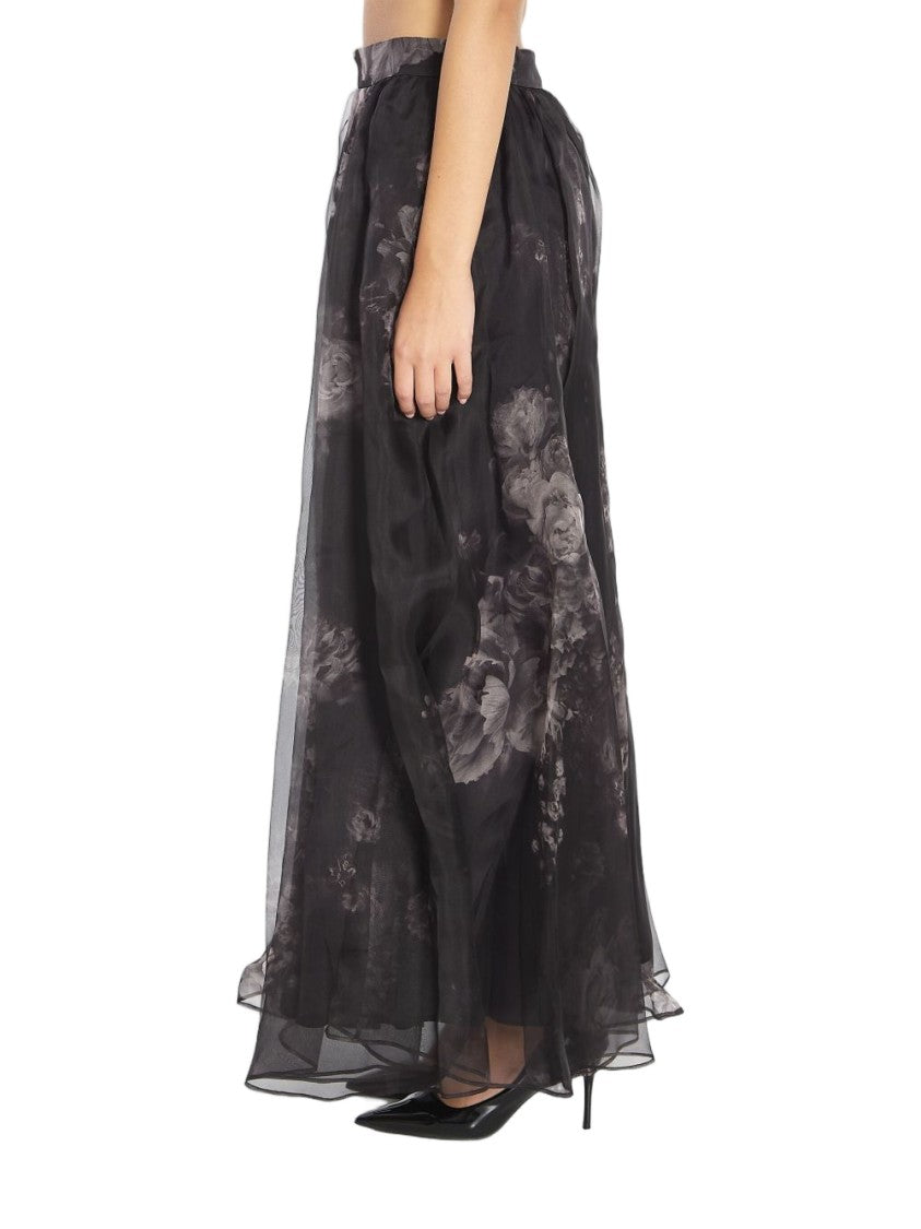 Zimmermann Silk Maxi Skirt With Layered Design
