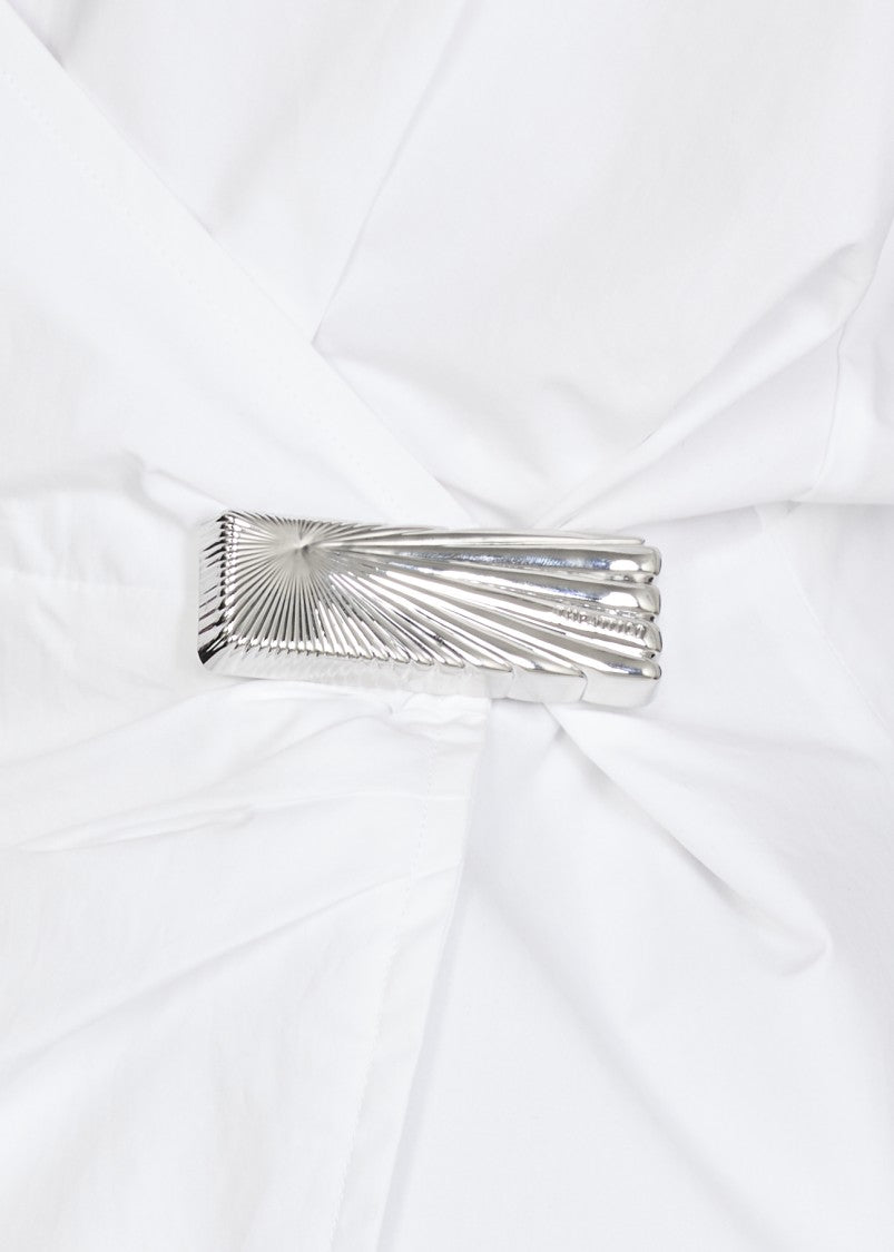 The Attico White Cotton Blouse