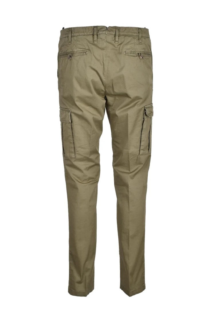 Myths Straight-Leg Cargo Trousers With Button Closures And Subtle Sheen