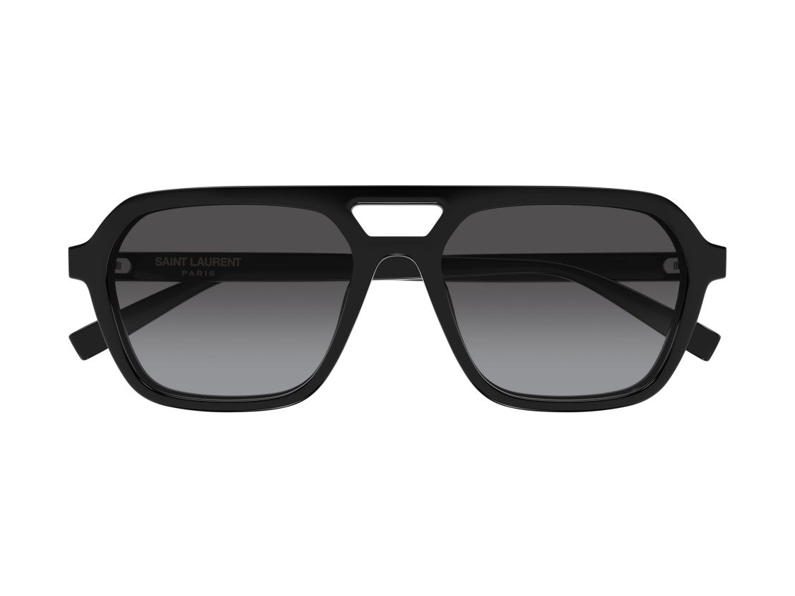 Saint Laurent Sl 905 Cut-Out Bridge Oversized Square Sunglasses