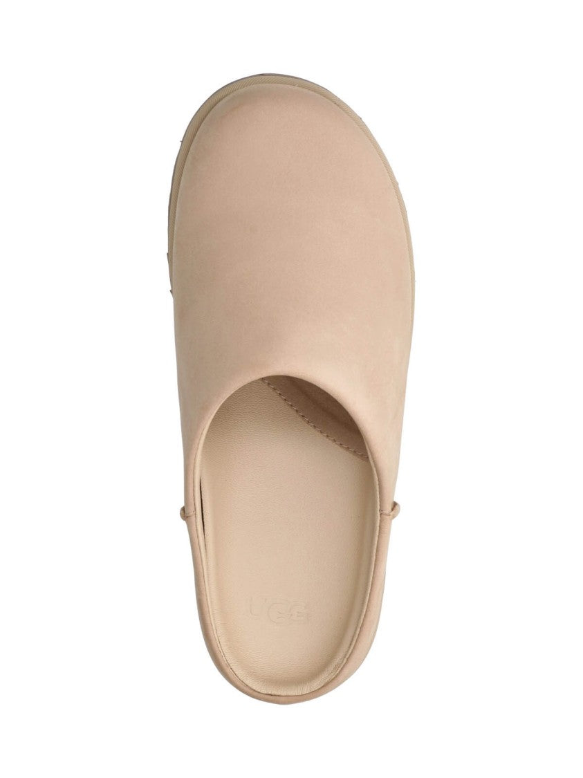 Ugg Beige Rounded Toe Slip-On Sandals