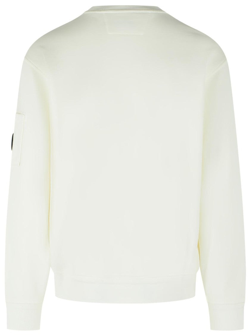 C.P. Company White Cotton Sweatshirt