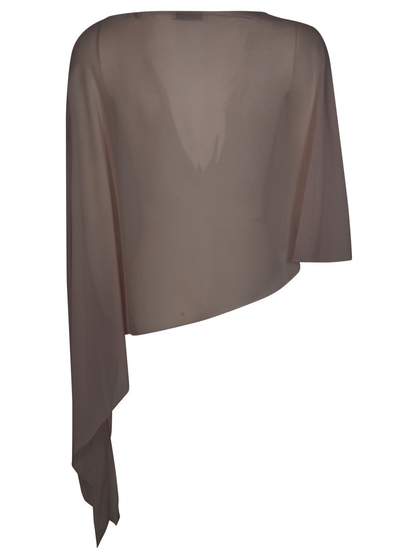 Antonelli Firenze Asymmetrical Sheer Voile Scarf