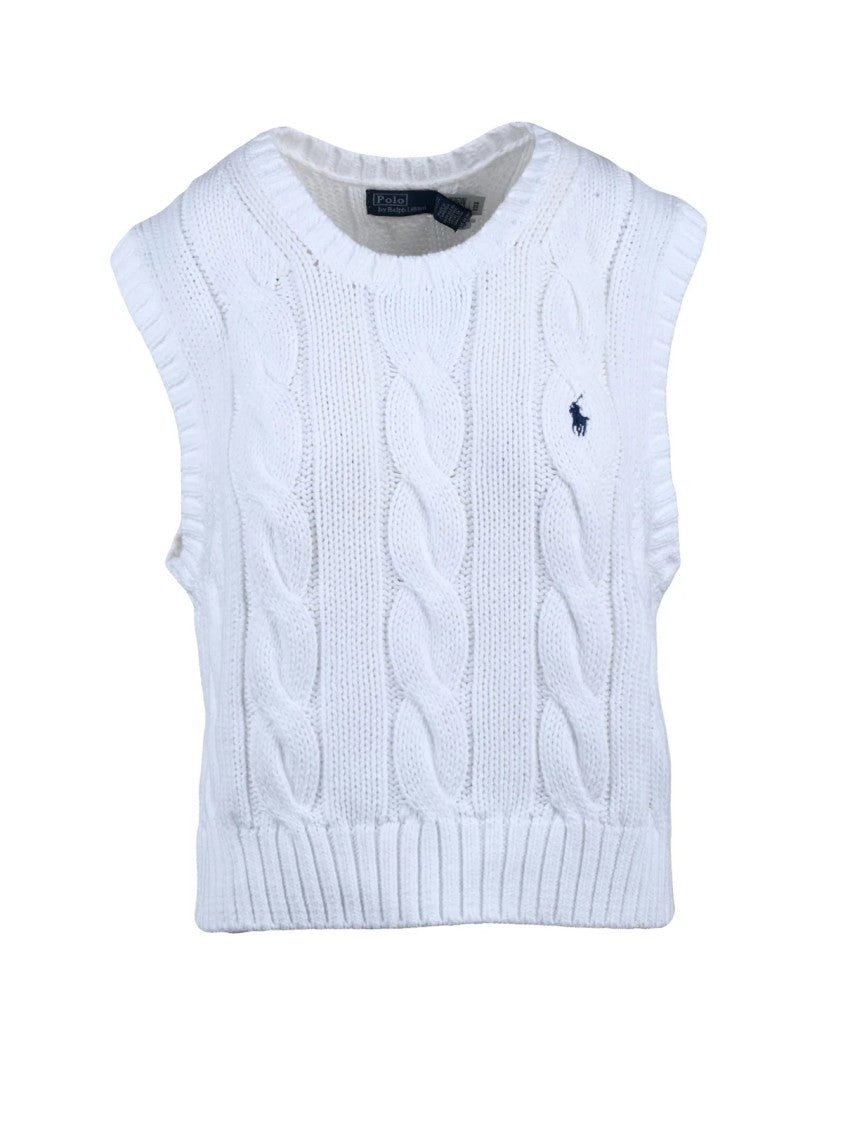 Polo Ralph Lauren White Cotton Vest