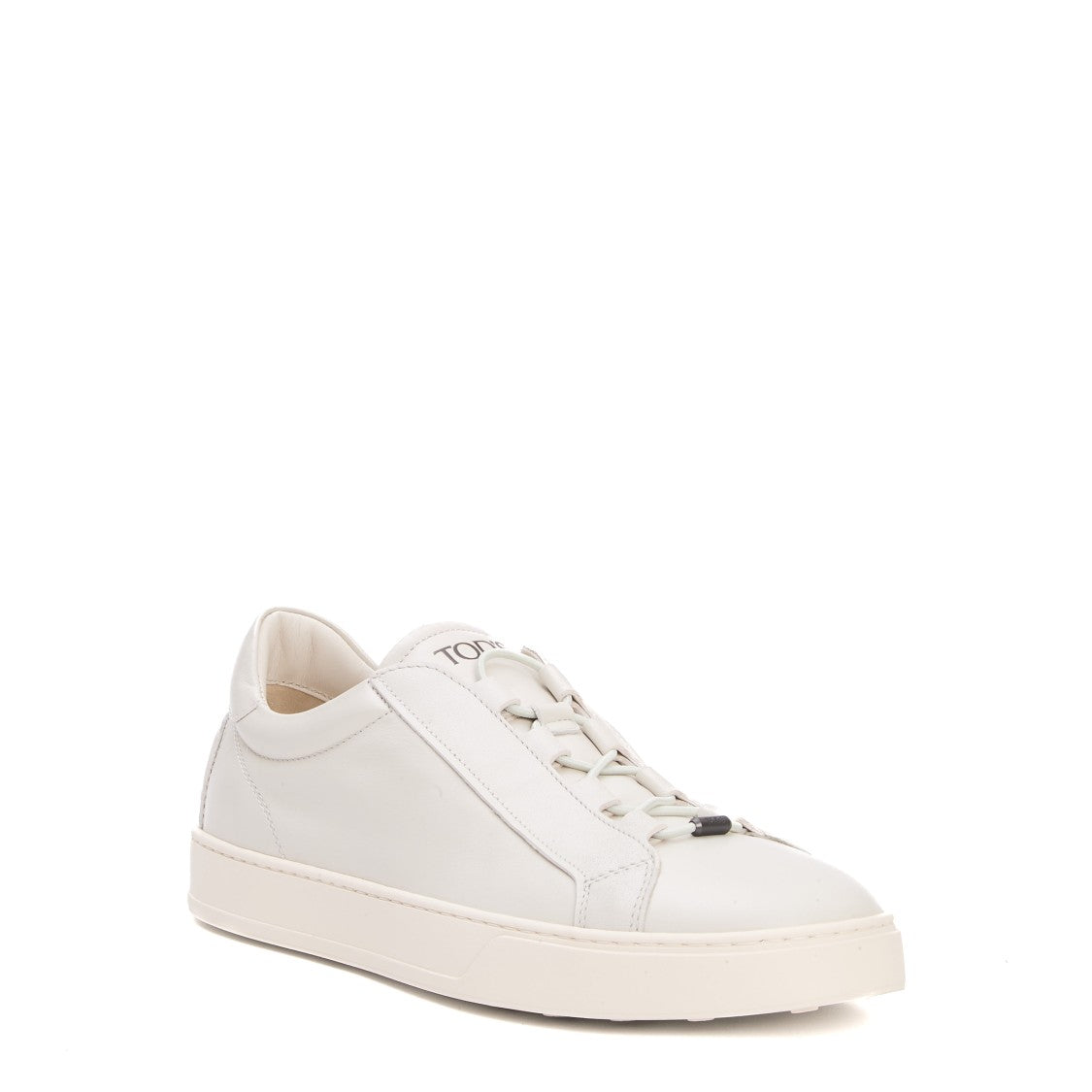 Tod's Elastic Leather Ivory Sneakers
