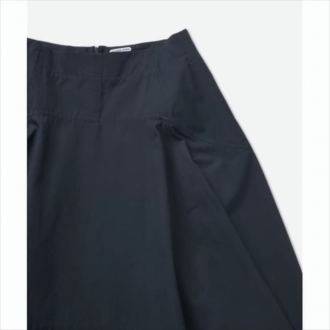 Bottega Veneta Flared Black Midi Skirt With Panel Detailing And Concealed Zipper